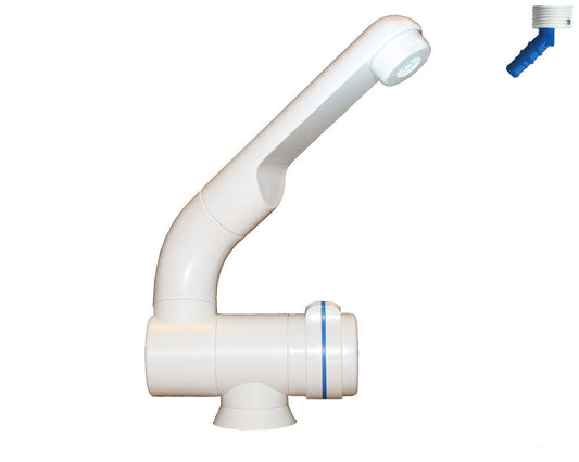 Vannkran Compact Ø20mm m/bryter hvit - sluttsolgt for sesongen