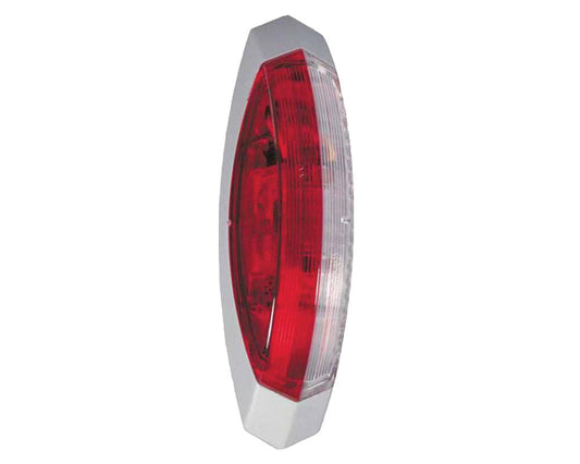 Markeringslys Hella avlang 122x39x28mm grå ramme