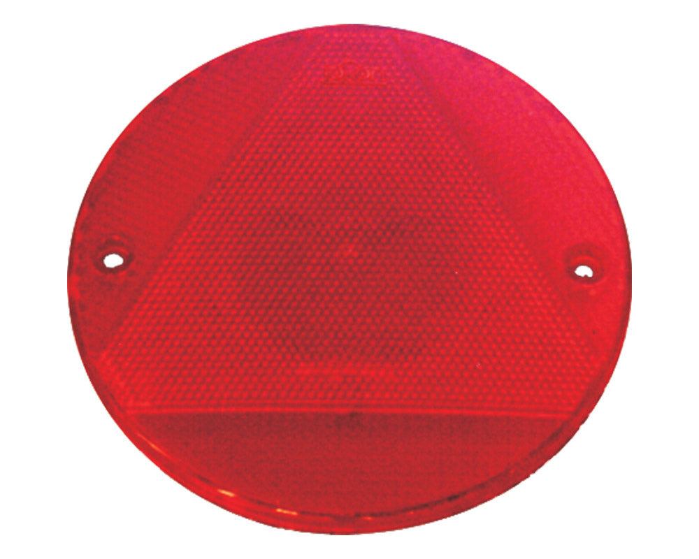Refleks rund/trekant Ø155mm rød