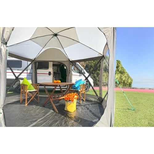 Pop-Up Telt m/ sluse Ø:350 cm  - Høst salg - Kun få igjen til denne prisen!