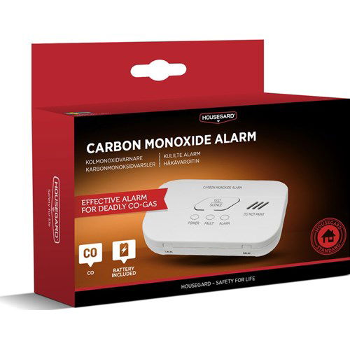 Alarm karbonmonoksid Housegard m/batteridrift - Hjem & Fritidsshoppen.no