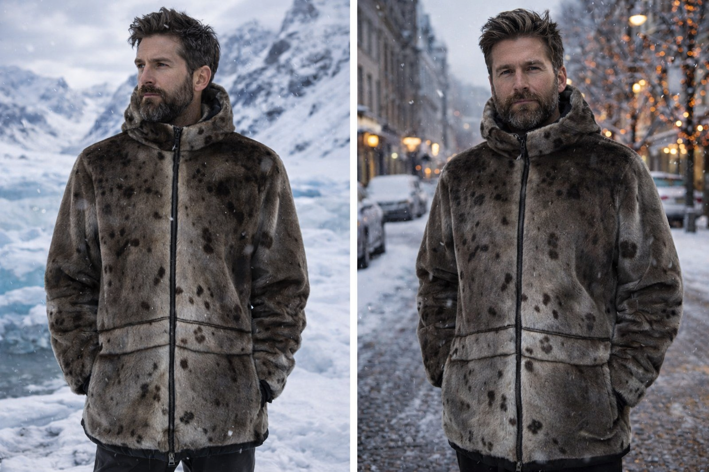 Premium harpsæl jakke fra Great Greenland