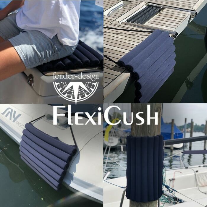 FLEXICUSH - BLACK & NAVY - UNIVERSELL FENDERPUTE - Hjem & Fritidsshoppen.no