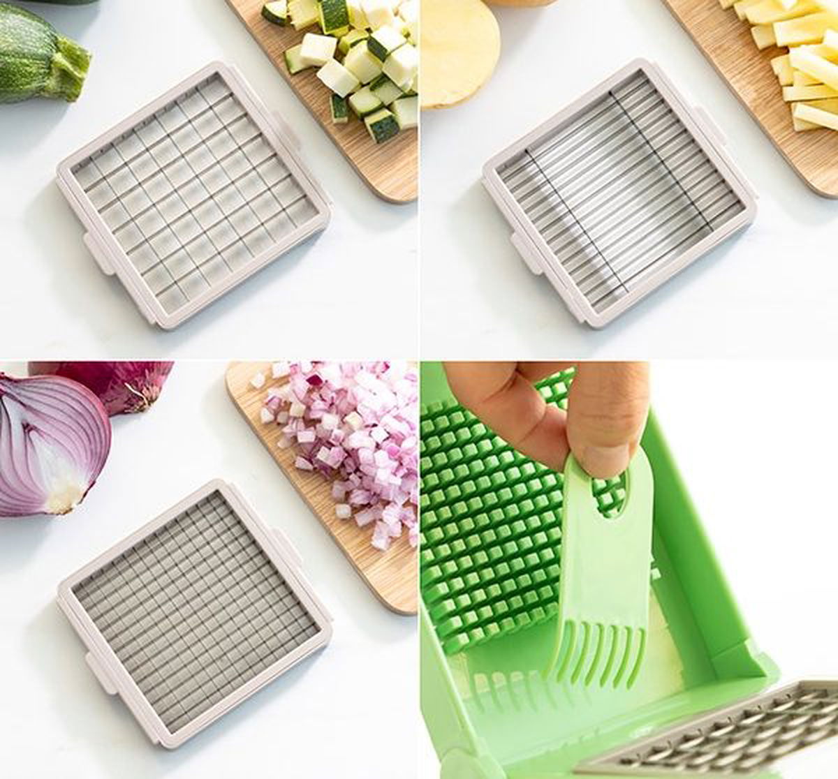 Grønnsaksskjærer, rivjern og mandolin 7-i-1 med tilbehør fra InnovaGoods - Hjem & Fritidsshoppen.no