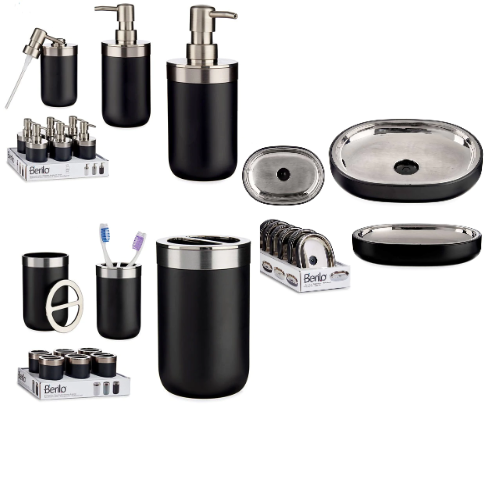 Klassisk sort baderomsutstyr - Hjem & Fritidsshoppen.no