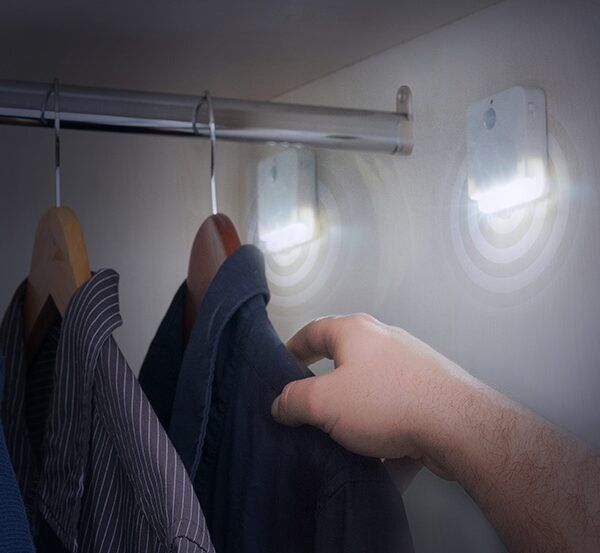 LED-lampe med bevegelsessensor 2pk. - Hjem & Fritidsshoppen.no