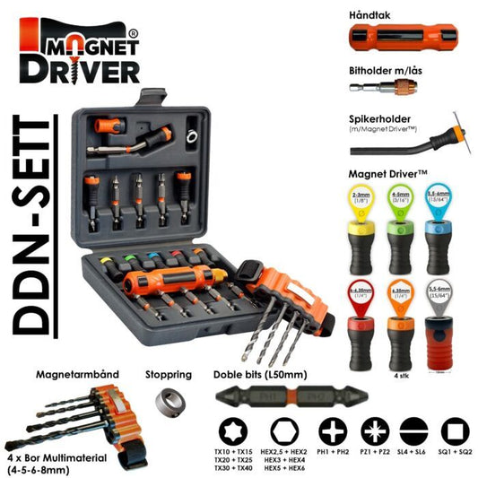 MAGNETDRIVER™ - Det komplette settet (DDN-SETT) - Her får du alt! - Hjem & Fritidsshoppen.no