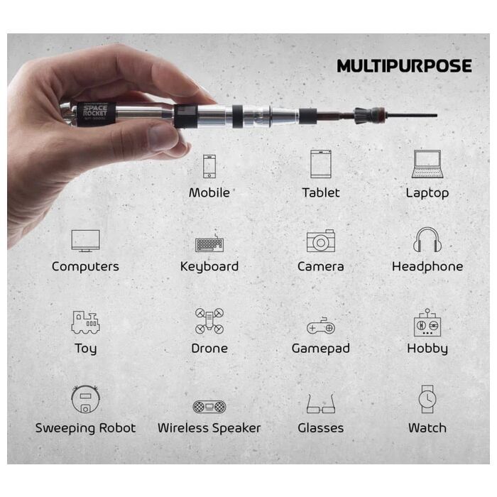 Magnet driver™ Space Rocket - innovativt presisjonsskrujern med Magnet Driver™ mini - Hjem & Fritidsshoppen.no