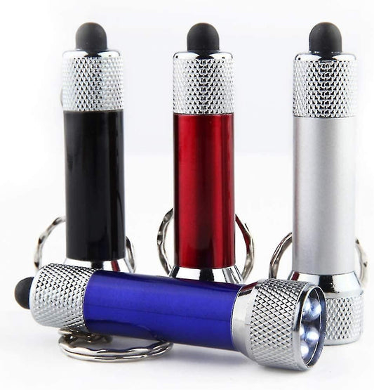 Mini Led lommelylkt med nøkkelringholder, assorterte farger - Sjekk Prisen - Hjem & Fritidsshoppen.no