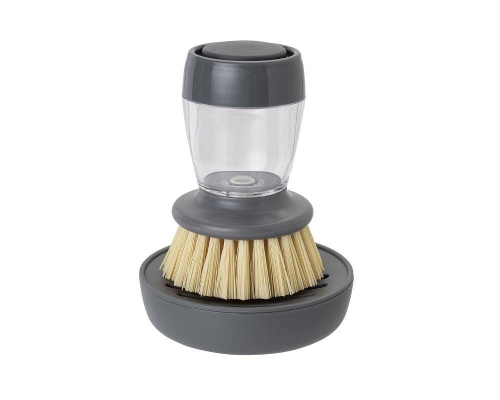 Oppvaskbørste med såpedispenser - genial i bruk, et trykk er nok! - Hjem & Fritidsshoppen.no