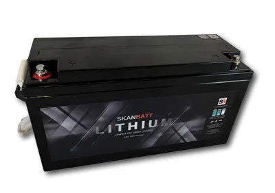 SKANBATT Bluetooth Lithium Batteri 24V 100AH 100A BMS - Hjem & Fritidsshoppen.no