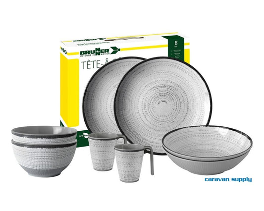 Service Brunner tête-à-tête Tivoli 8 pcs til 2prs - Hjem & Fritidsshoppen.no