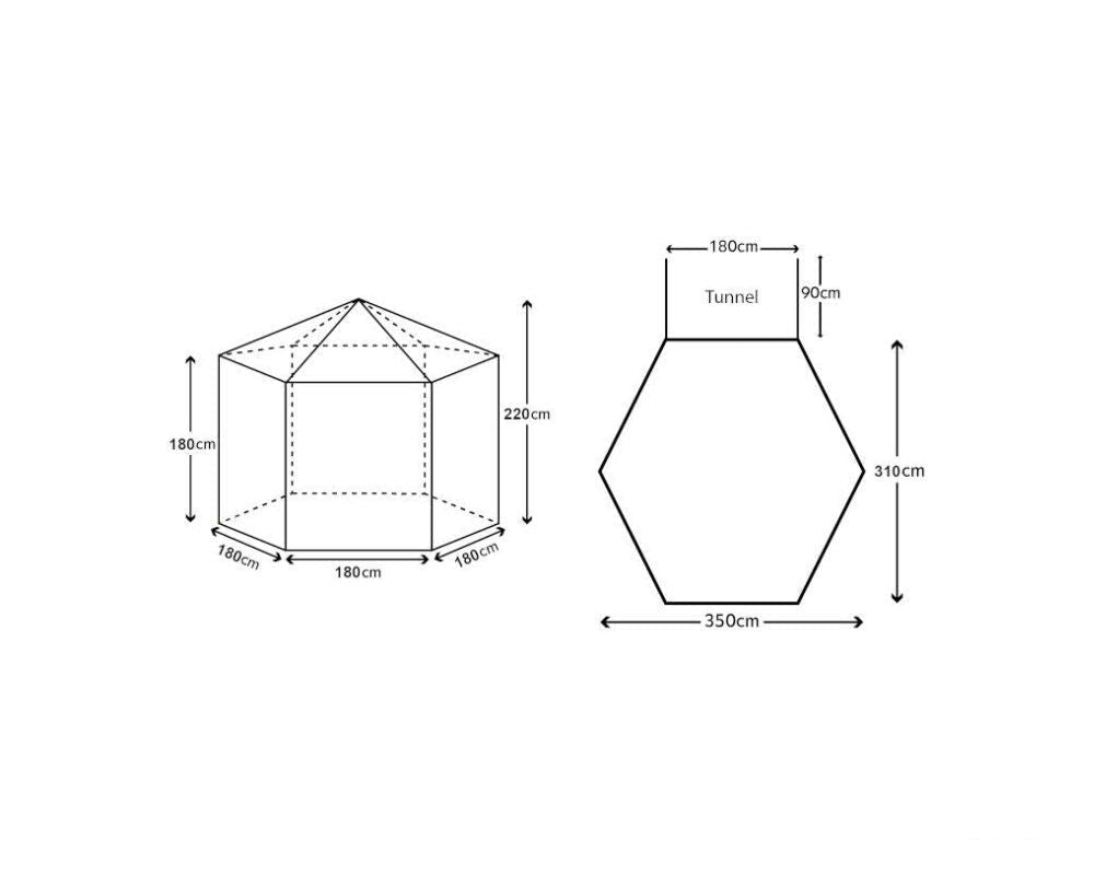 Telt POP UP med tunnel ( 240-270cm) - Hjem & Fritidsshoppen.no