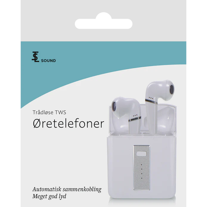 Trådløse Pins øretelefoner - Bluetooth - Hjem & Fritidsshoppen.no