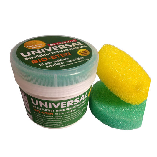 Strahldur Bio - Sten rengjøringsmiddel 400g box med svamp