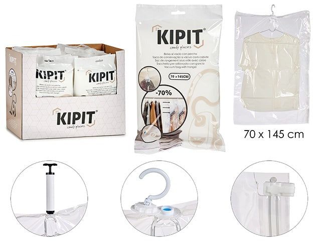 Vakum plastbag 70x145 cm med henger - Hjem & Fritidsshoppen.no