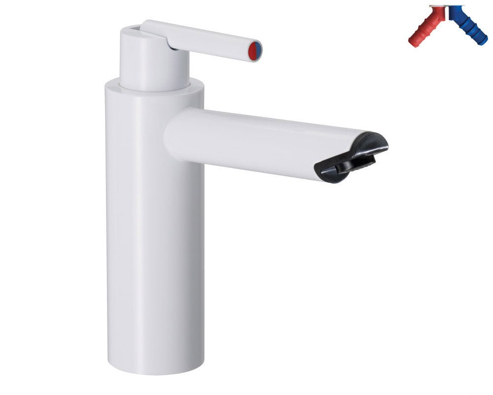 Blandebatteri Cascada Ø33mm m/bryter lukket hvit - Fritidsshoppen.no