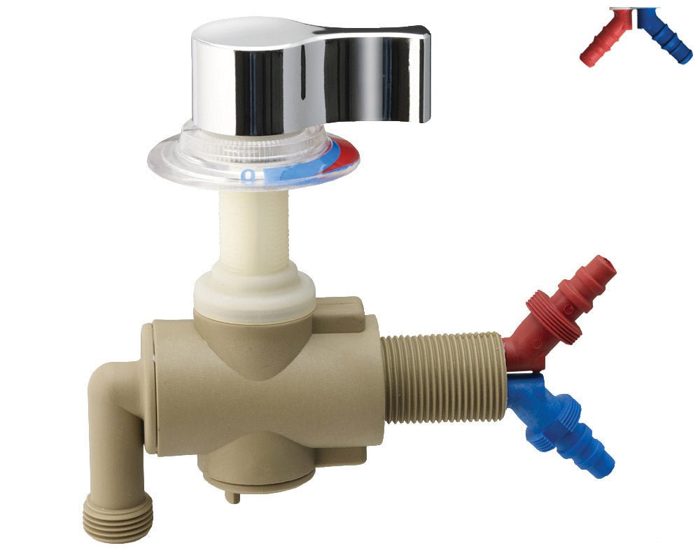 Blandebatteri U.T. Monomix Ø20mm m/bryter hvit -