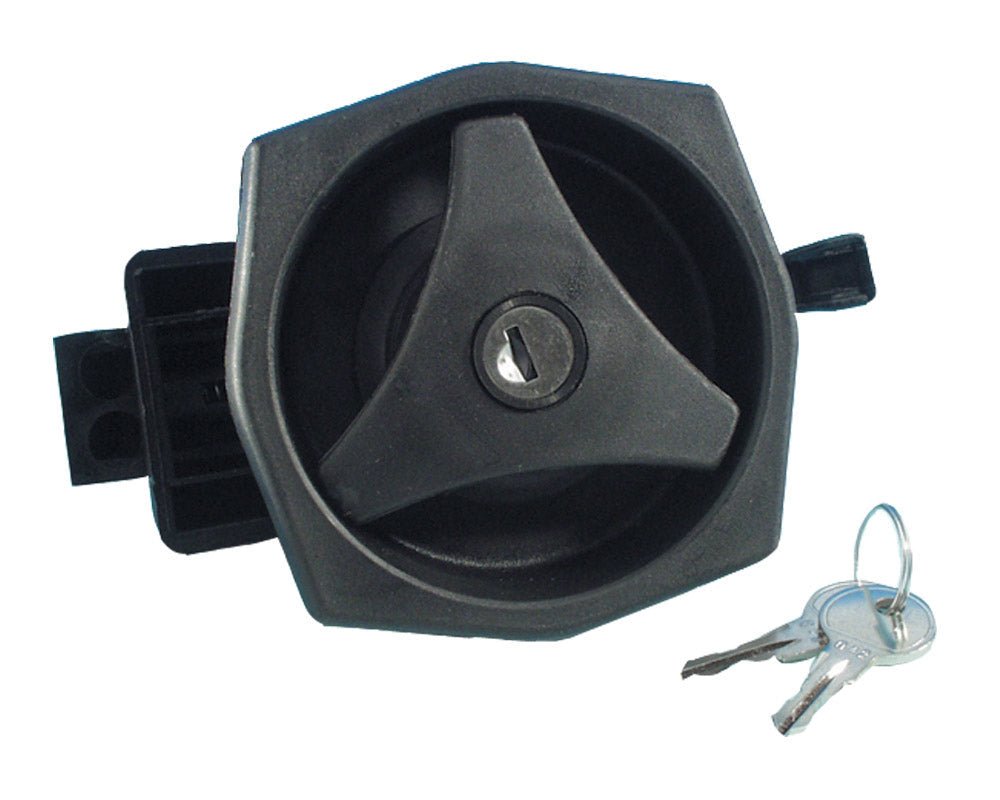 Dørlås komplett m/sylinder og 2 nøkler universal - Fritidsshoppen.no