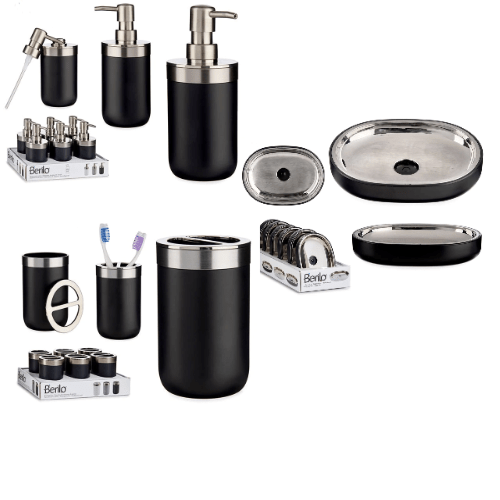 Klassisk sort baderomsutstyr - Fritidsshoppen.nobadbaderombaderomsett