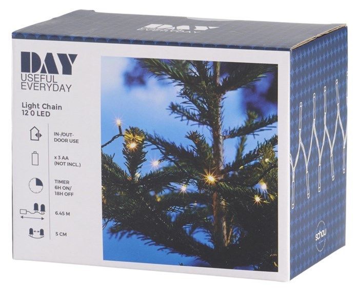 Lyslenke 120 Dioder M/Timer - Fritidsshoppen.nojuljulelysjuletrelys