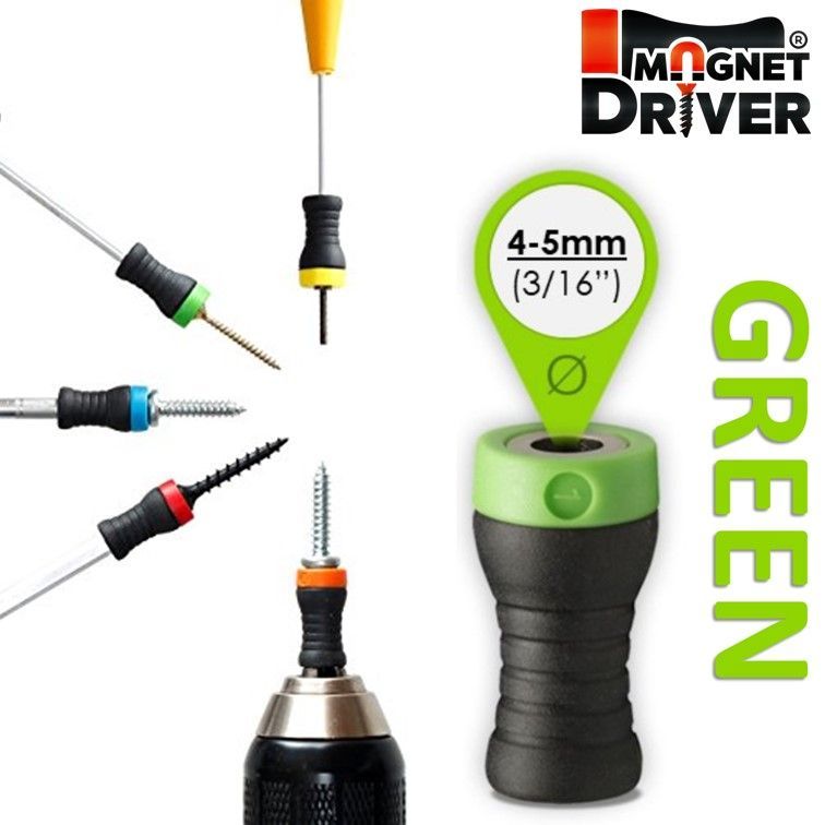 Magnet Driver Green Ø4-5mm magnetisk skrueholder