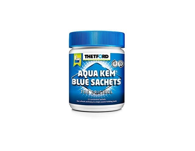 Pakkepris på Thetford Aqua Blue Sachets 75 stk - sanitærmiddel til bobil og campingvogn - Fritidsshoppen.noAquaAqua Blueaqua clean