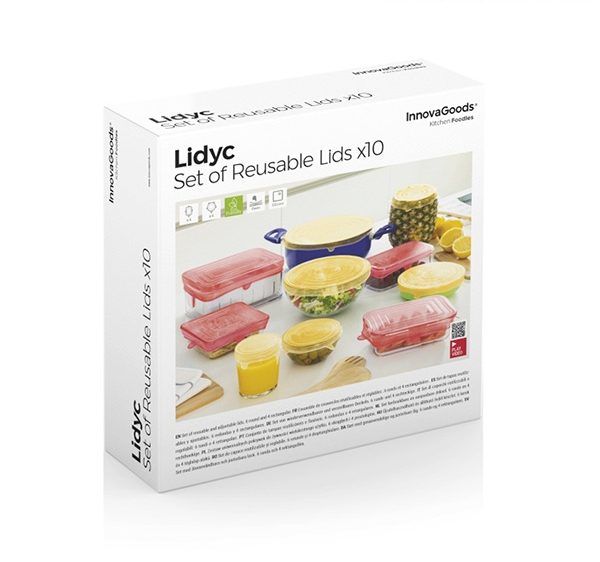 Silikonlokk sett gjenbrukbar/regulerbar ( 10) - Hjem & Fritidsshoppen.no