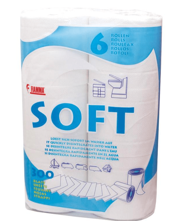 Toalettpapir Fiamma Soft 6 pk - Fritidsshoppen.nobobilcampbadcamping