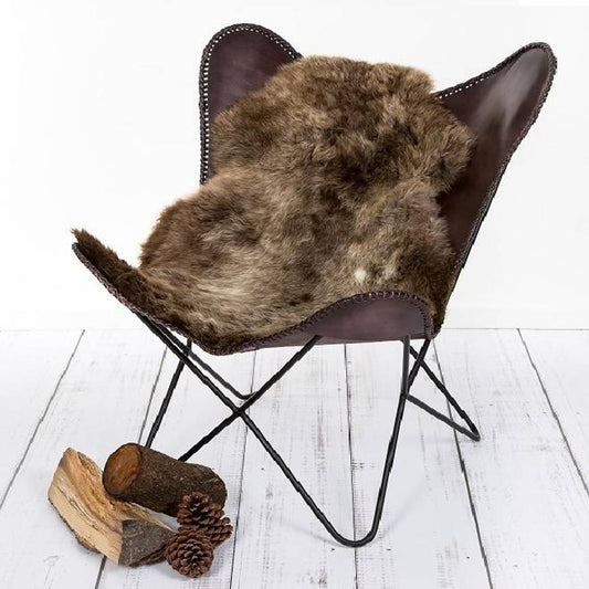 Store Naturlige Saueskinn fra Australia ( Taupe) - Bestillingsvare