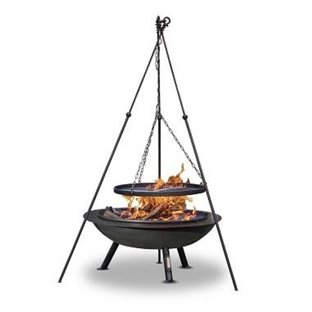 Trebent Stativ og BBQ stekeplate - Stål