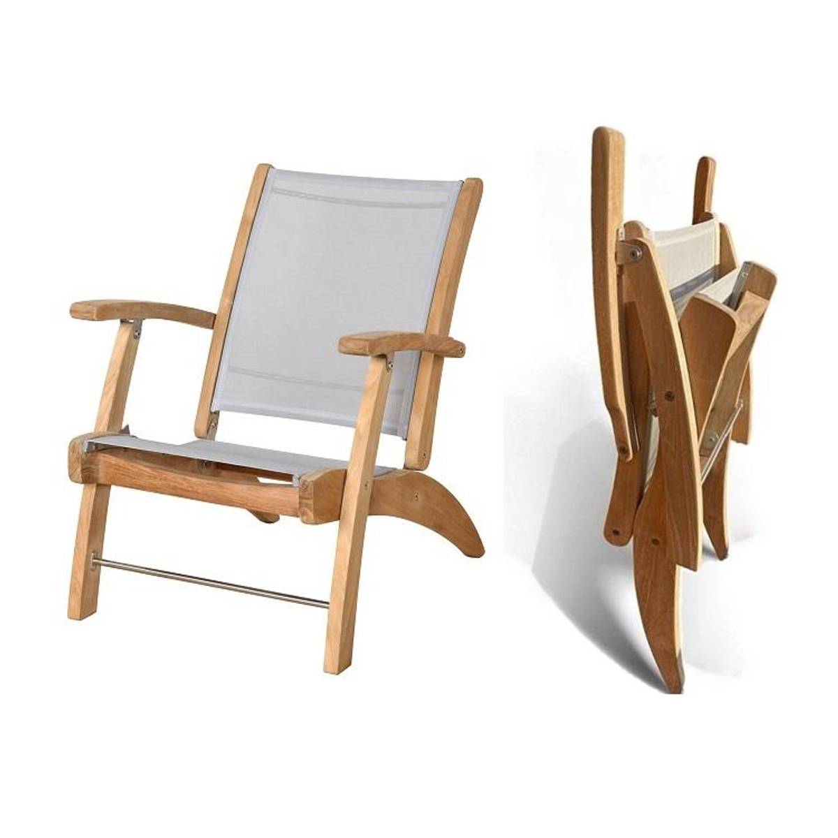 Somerville Aske (Sammenleggbar hagestol) - Teak Batyline