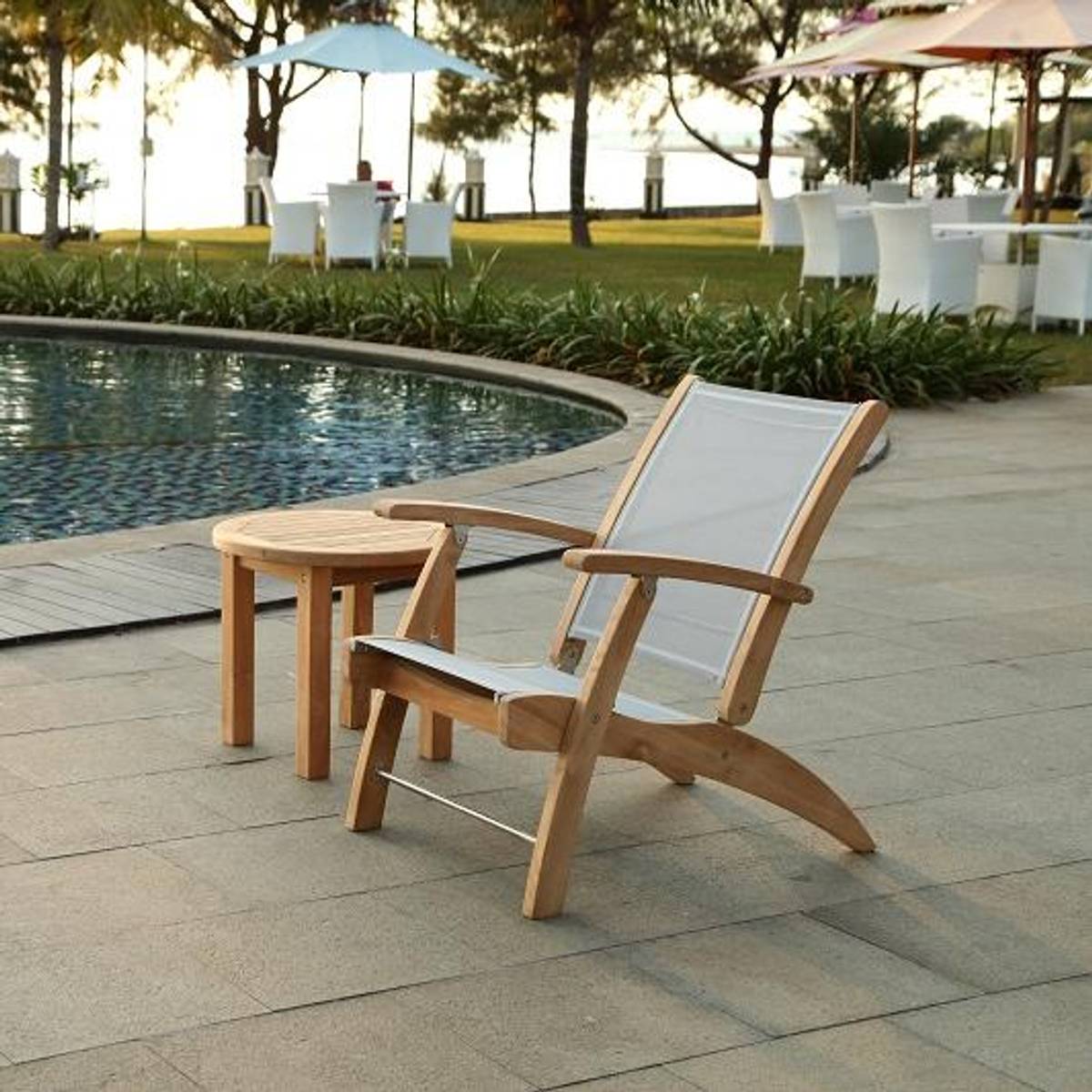 Somerville Aske (Sammenleggbar hagestol) - Teak Batyline