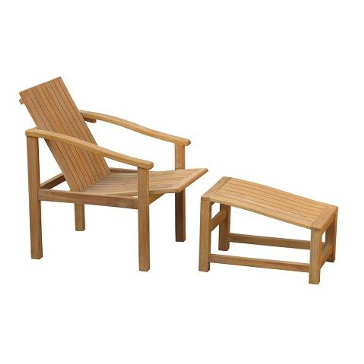 Rockland Chair & Ottoman - Teak Bestillingsvare - Utsolgt for sesongen