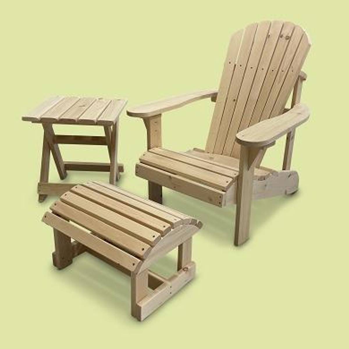 Hampton Adirondack Fotskammel - Furu -