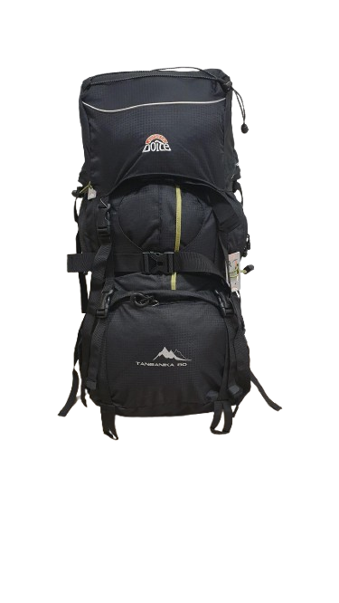 Ryggsekk Tanganika 80 liter Svart/Grønn