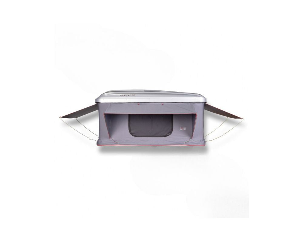 gråt taktelt til bil sett fra siden