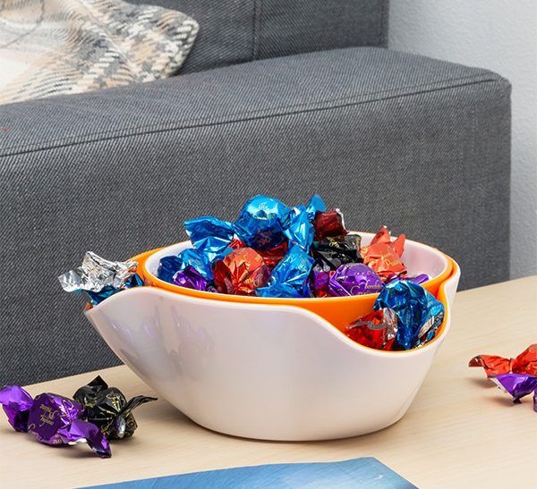 2 i 1 Snacksbolle, smart bolle fra Innovagoods - Fritidsshoppen.nobordborddekkingdekk