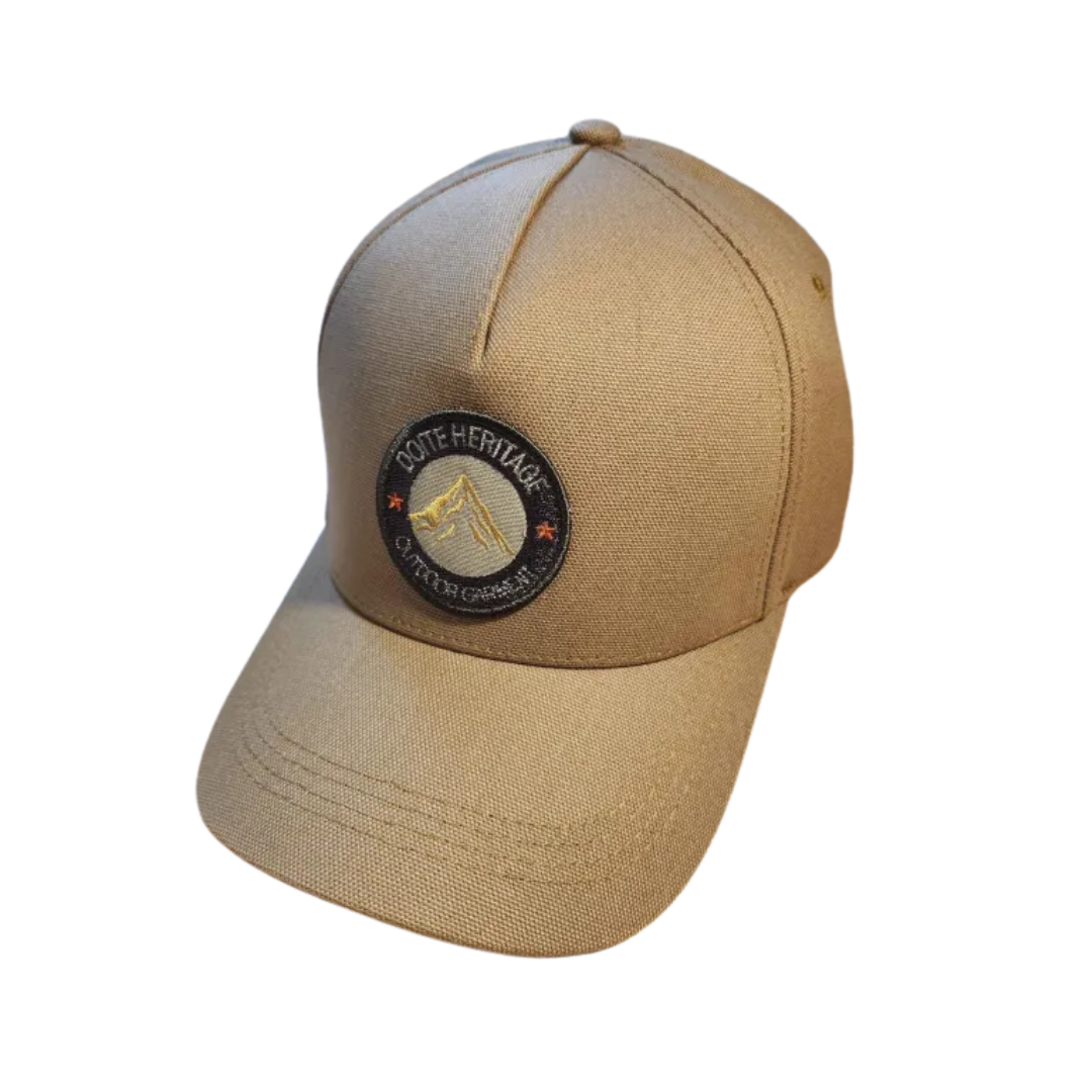 Doite Canvas Patch Caps brun – produktbilde
