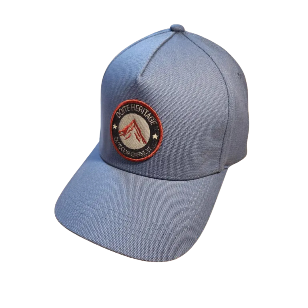 Doite Canvas Patch Caps blå – produktbilde