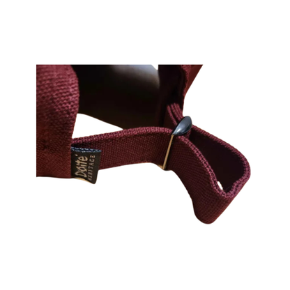 Doite Canvas Patch Caps mørk burgunder – bilde 4