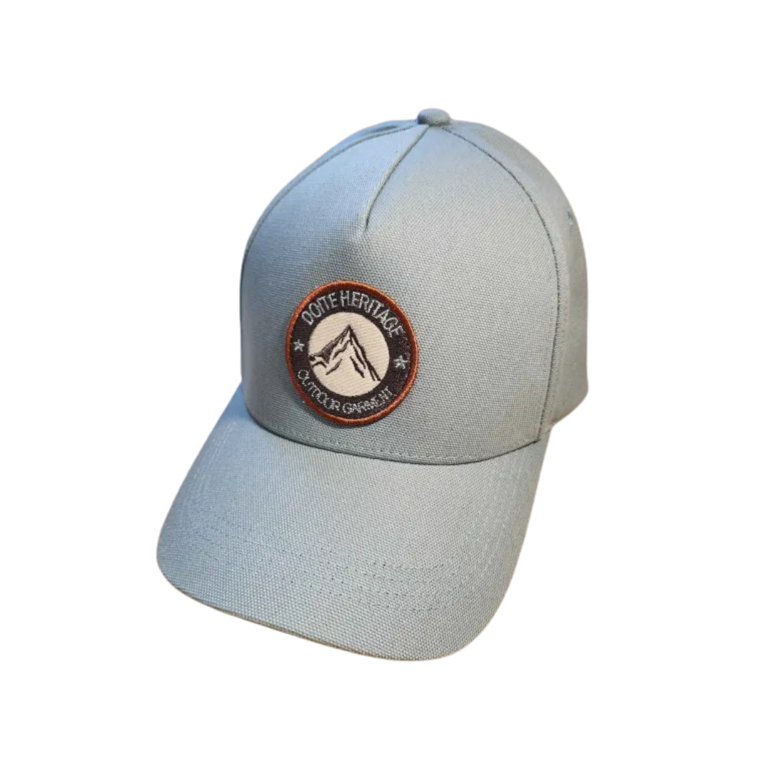 Doite Canvas Patch Caps grå – produktbilde