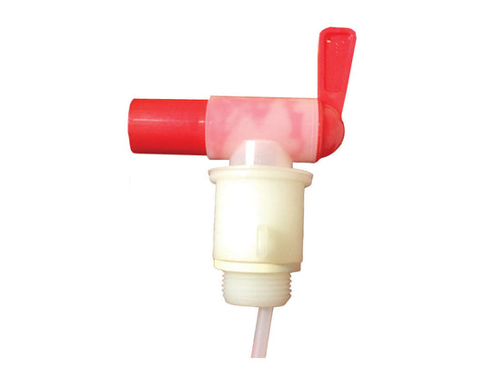 rød og hvit tappekran på hvit bakgrunn