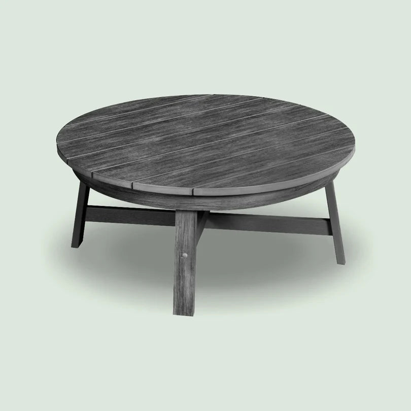 Canadian Outdoor Fair Valley Hagebord i sølvgrå HDPE med naturtro trestruktur