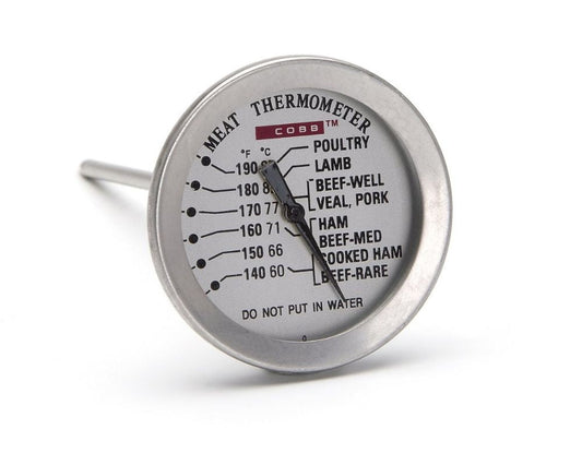 COBB steketermometer til grill for måling av kjernetemperatur, på hvit bakgrunn