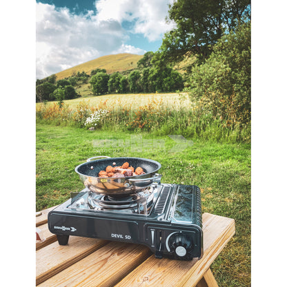 Brunner Devil Solo 2,2 kW kokeplate gass til camping ( lager 15/4-26)