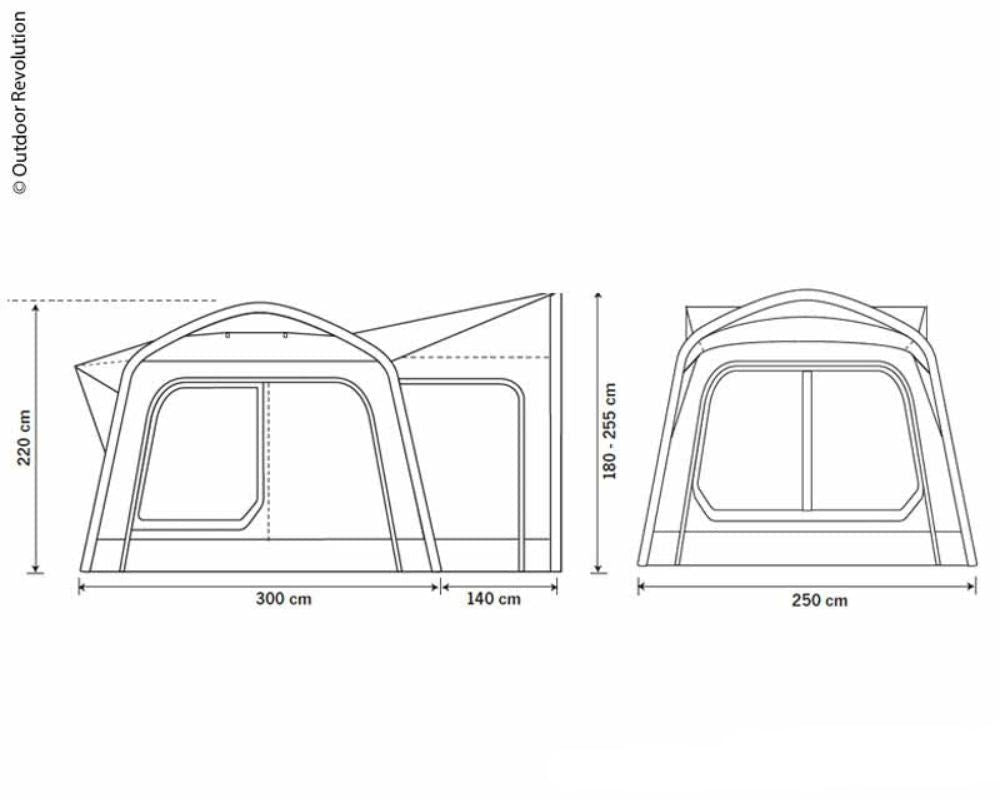 Bakdørtelt frittstående - Movelite Ducato Stand Alone - Hjem & Fritidsshoppen.no