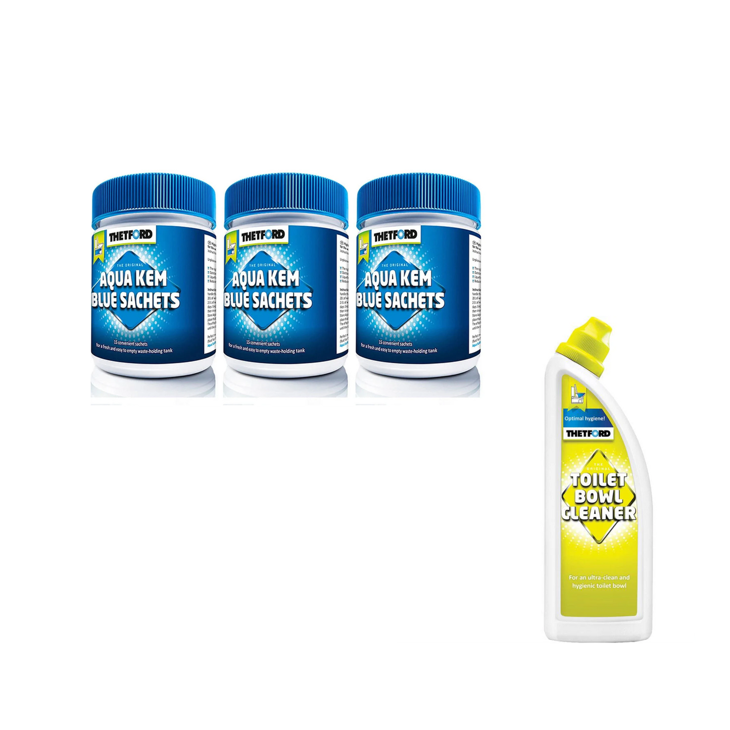 Blue & Pink - 1 x 3 pk Blue og 1 flaske Gel - Hjem & Fritidsshoppen.no