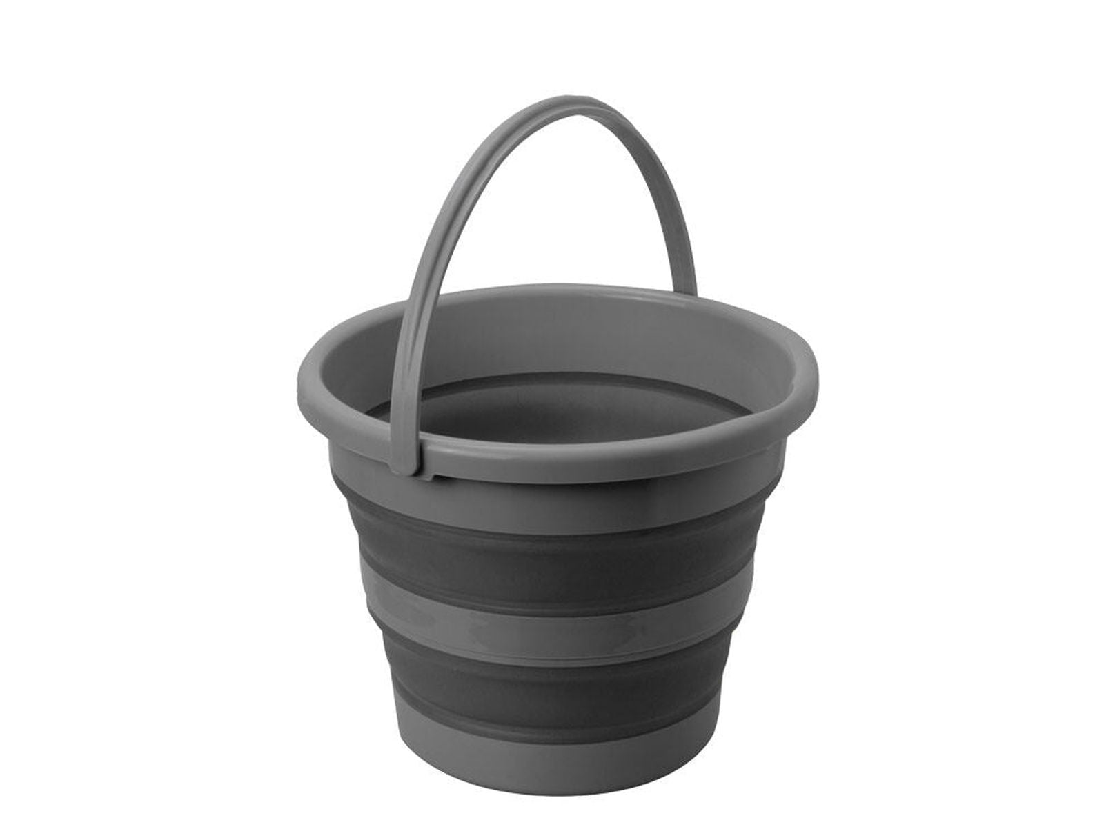 Bøtte Sammenleggbar 10l rund grå - Hjem & Fritidsshoppen.no