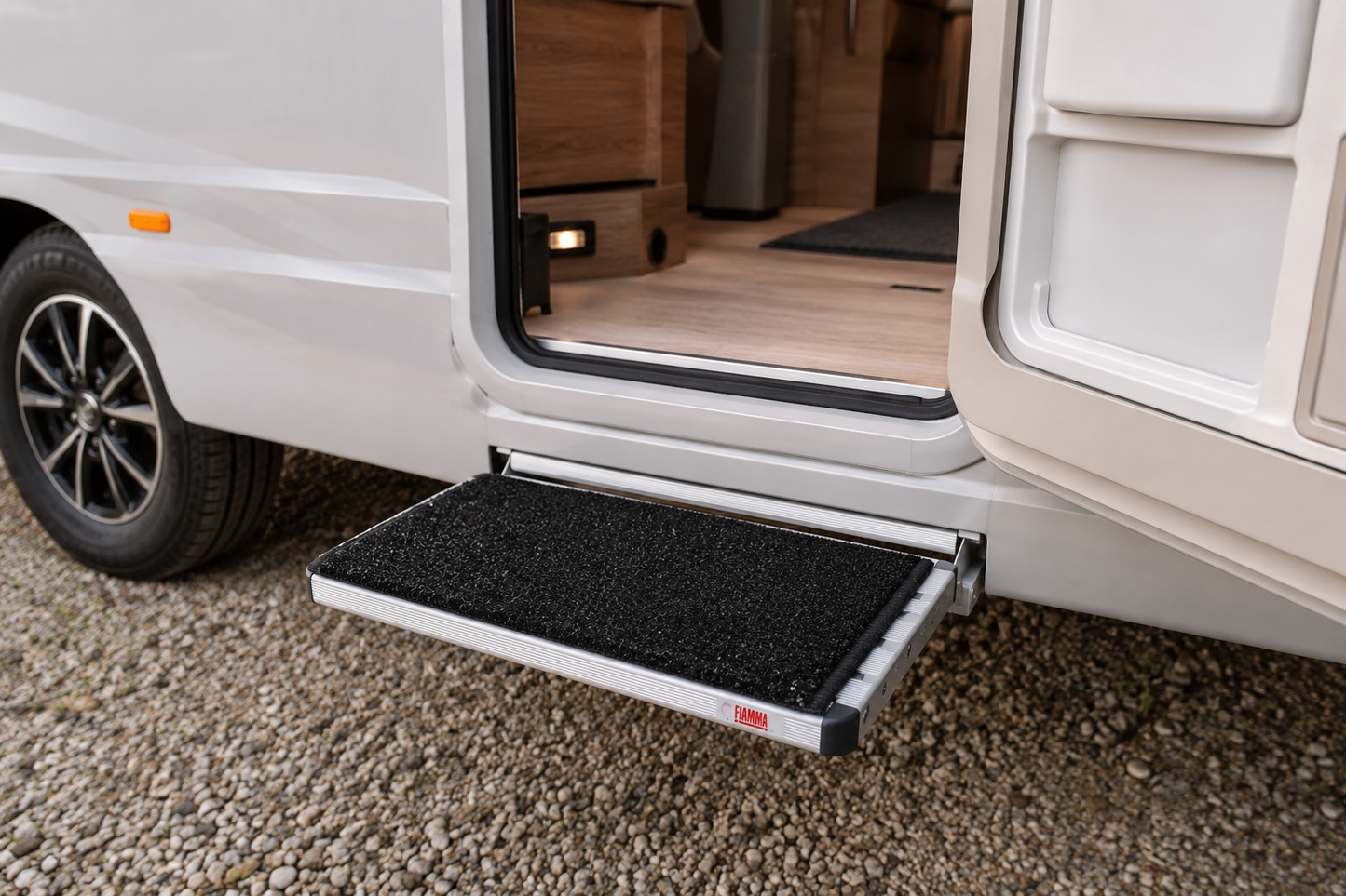 Fiamma Clean Step instegsmatte – sort